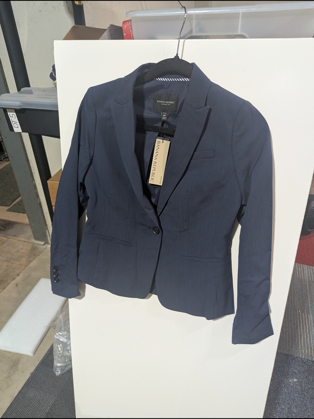 Banana Republic Women's Dark Navy Tailored Blazer